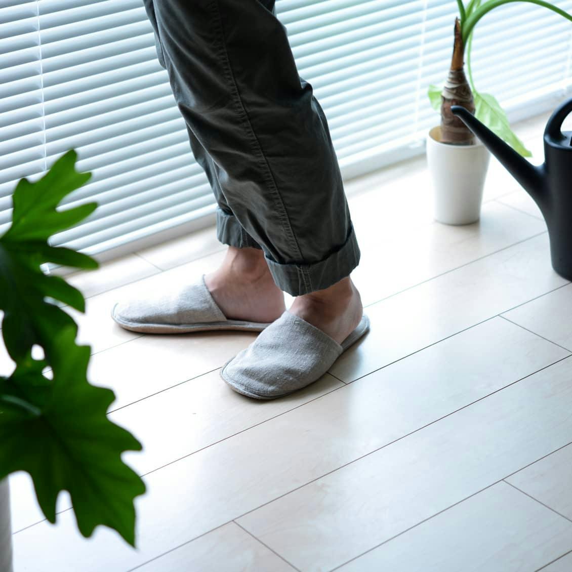 fog linen work / フォグリネン / スリッパ(Mサイズ/Lサイズ) - 北欧、暮らしの道具店 fog linen work / フォグリネン / スリッパ(Mサイズ/Lサイズ) - 北欧、暮らしの道具店