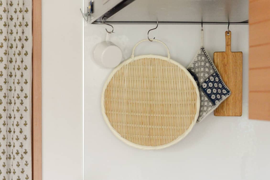 持ち手付き竹ざる/中（30cm）の商品写真