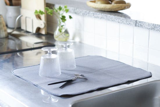 【取り扱い終了】水切りマット/グレー（L）の商品写真