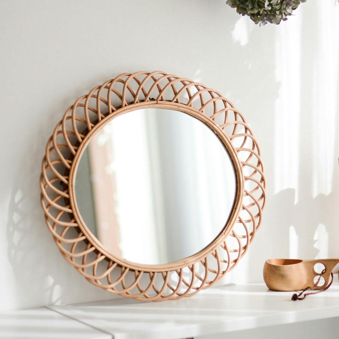 ラタンミラー/オーバル（L）/a.depecheの商品写真