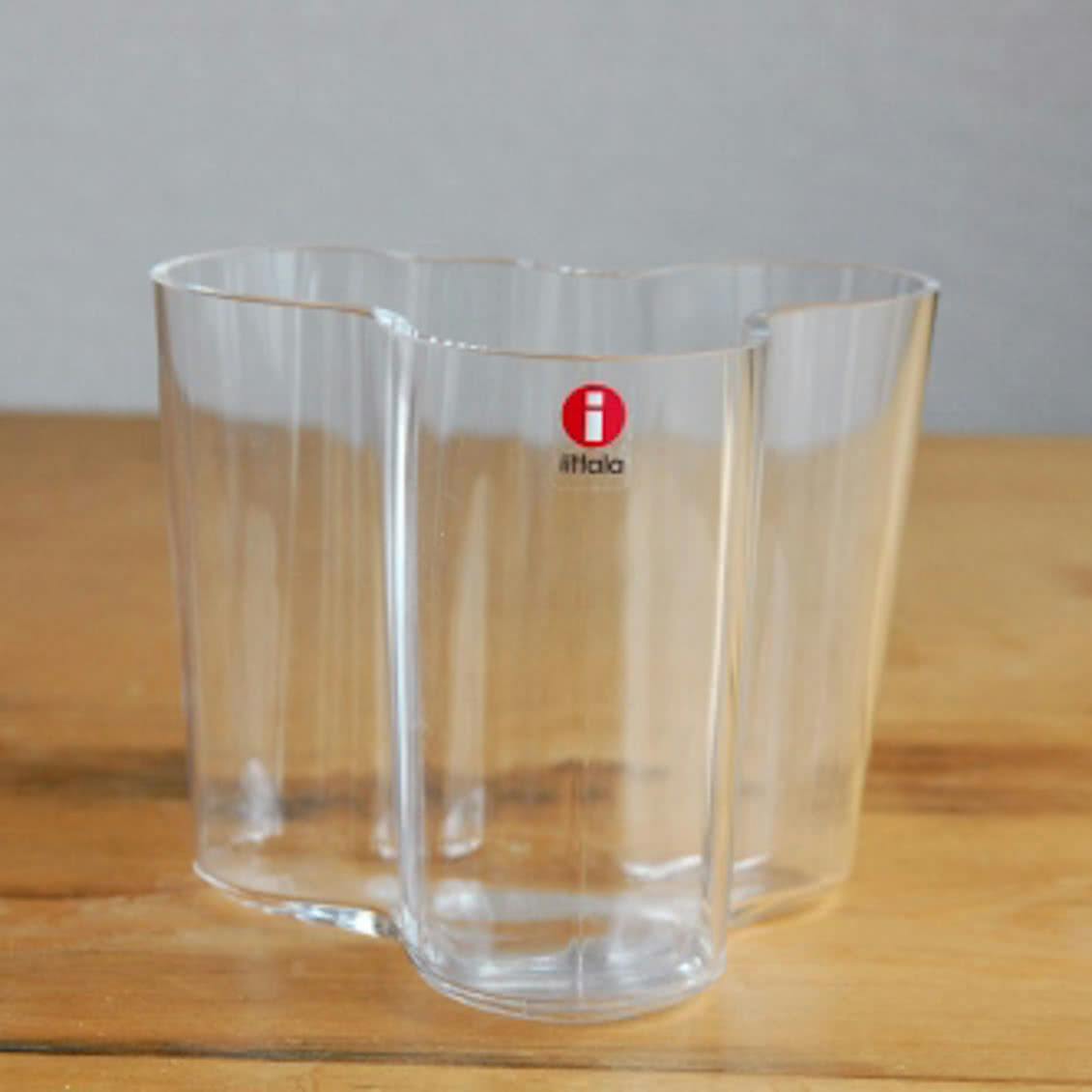 Iittala イッタラ Alvar lto アルヴァ アアルト 花瓶 95mm クリア 北欧 暮らしの道具店
