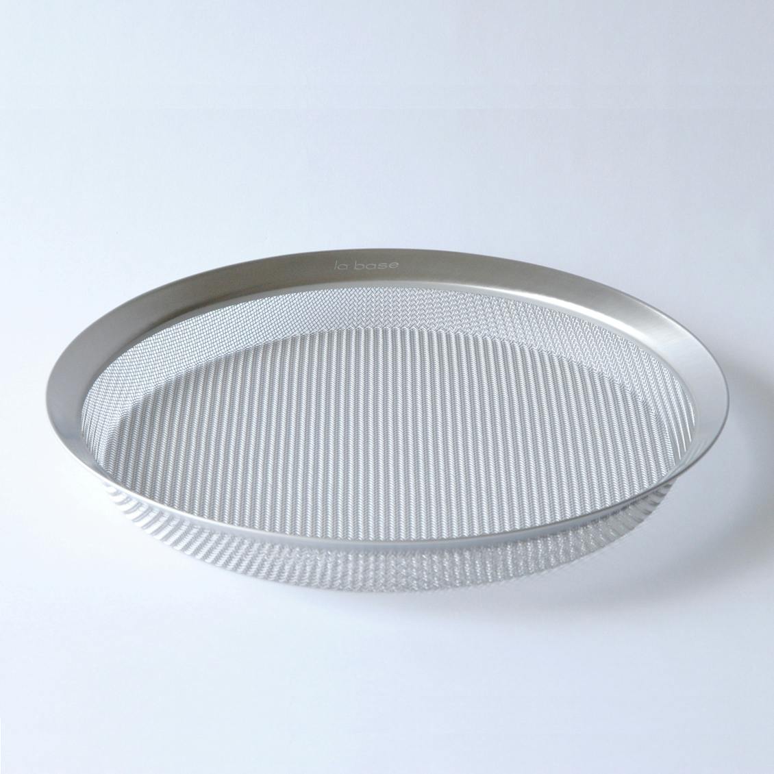 la base/ラバーゼ/ステンレス浅型ざる(中)の商品写真