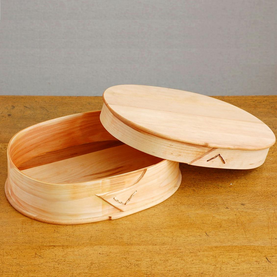 【取り扱い終了】ヘムスロイド/SKANDINAVISK HEMSLOJD/蓋付きバスケット（L）の商品写真