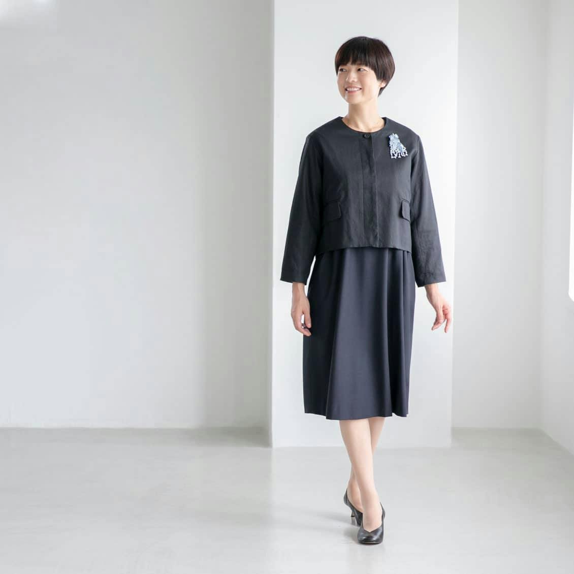 フォーマルワンピースに合うジャケット Atelier Naruse Kurashi Trips Publishing 北欧 暮らしの道具店