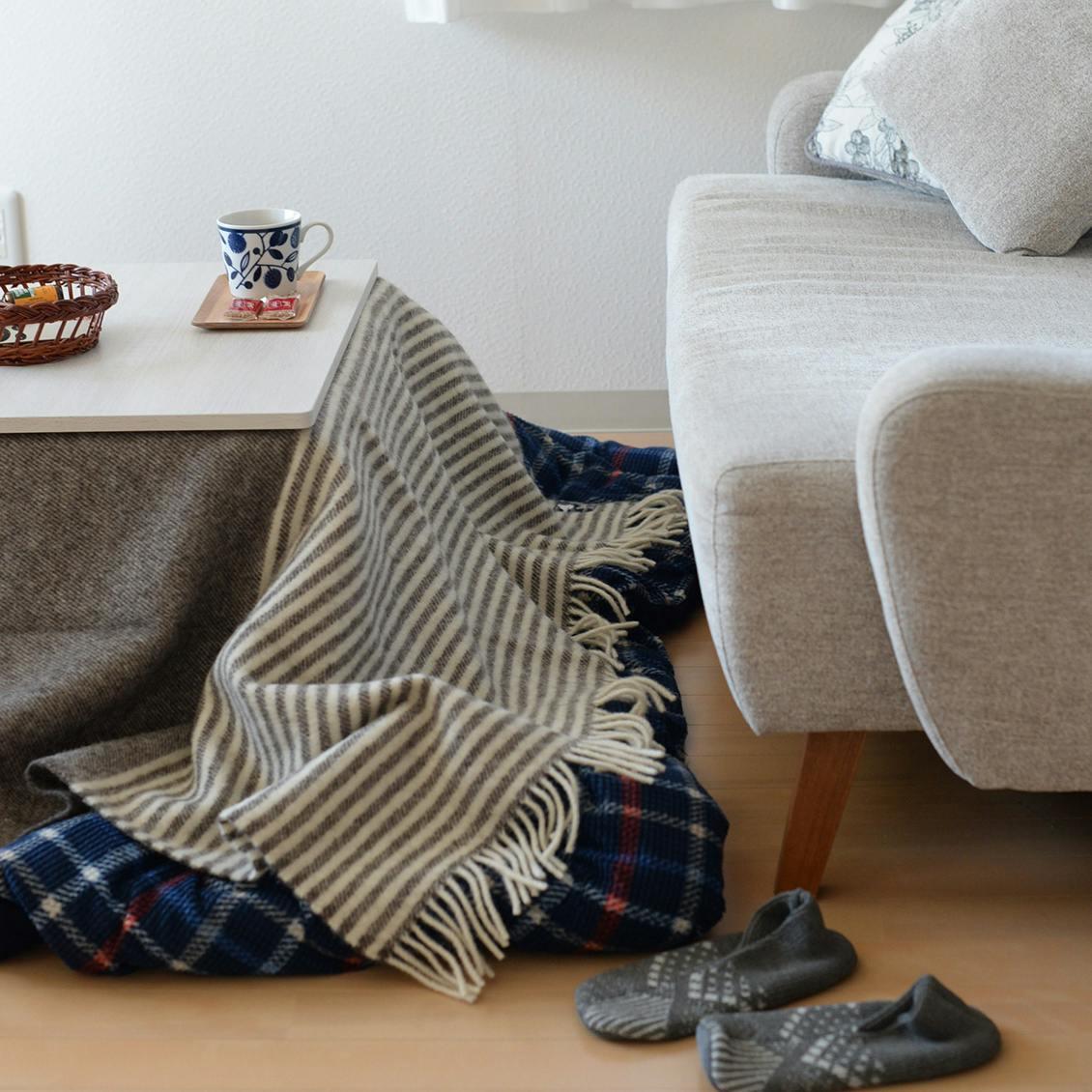 シルケボー　ブランケット ウールブランケット Silkeborg ダナーヤ ボーダー ｜家具