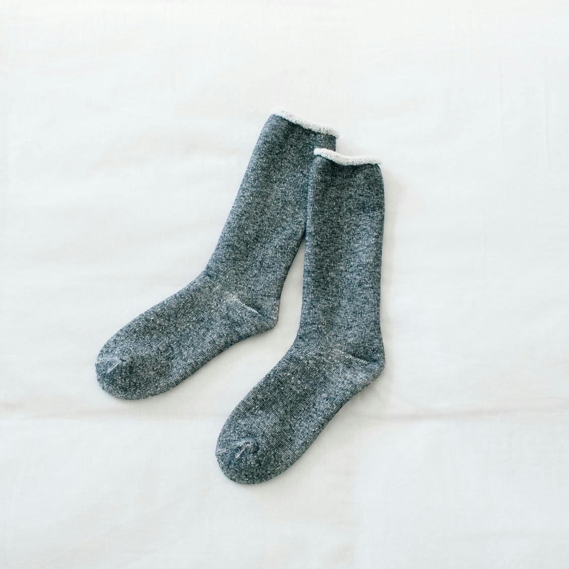 【取り扱い終了】内側パイルのあったかルームソックス（グレー ）23-25cmの商品写真