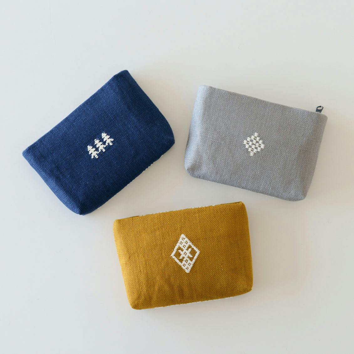 こぎん刺しミニポーチ 北欧 暮らしの道具店