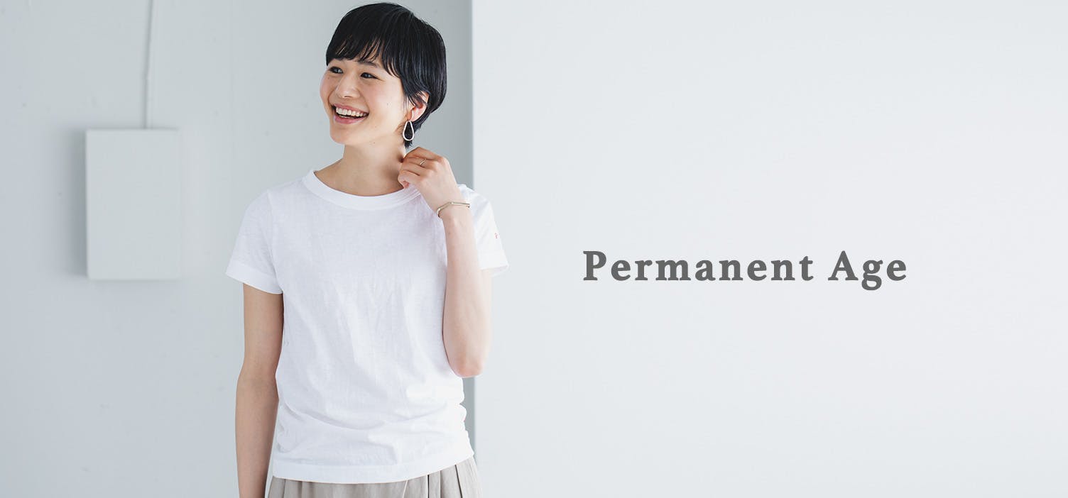「タグ付新品未使用」北欧暮らしの道具店　パーマネントエイジ　コットン天竺Tシャツ Permanent Age / パーマネントエイジ / コットン天竺Tシャツ