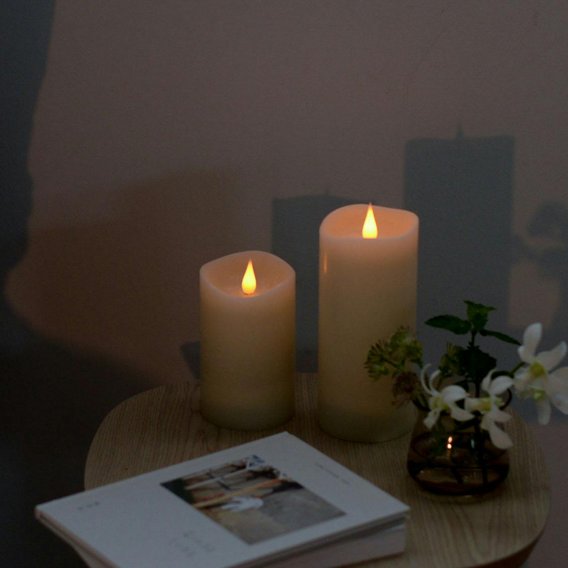 3d Ledキャンドル Enkinddle アイボリー S 北欧 暮らしの道具店