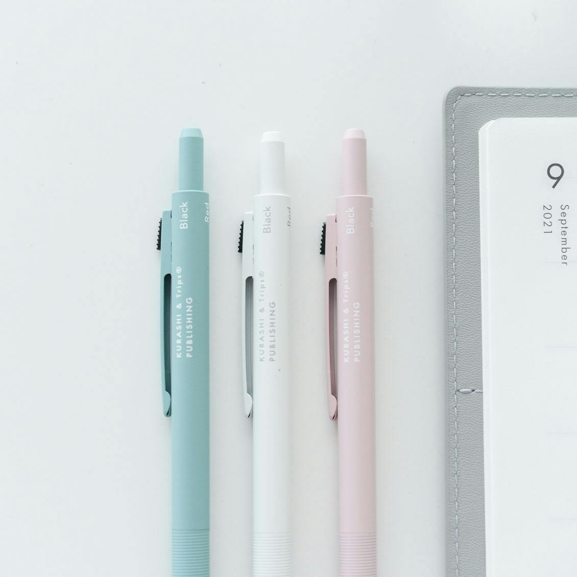 わたし時間のおともに スリムな3色ボールペン 北欧 暮らしの道具店