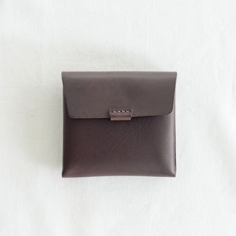 【次回入荷未定】.URUKUST / ウルクスト / しかくの革財布 （ダークブラウン）の商品写真