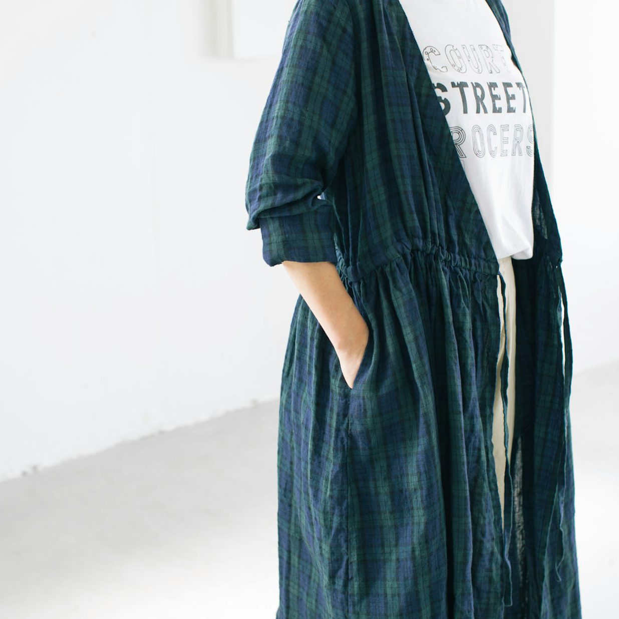30%OFF】【当店別注】fog linen work / 秋チェックのリネン 30%OFF】【当店別注】fog linen work / 秋チェックのリネン