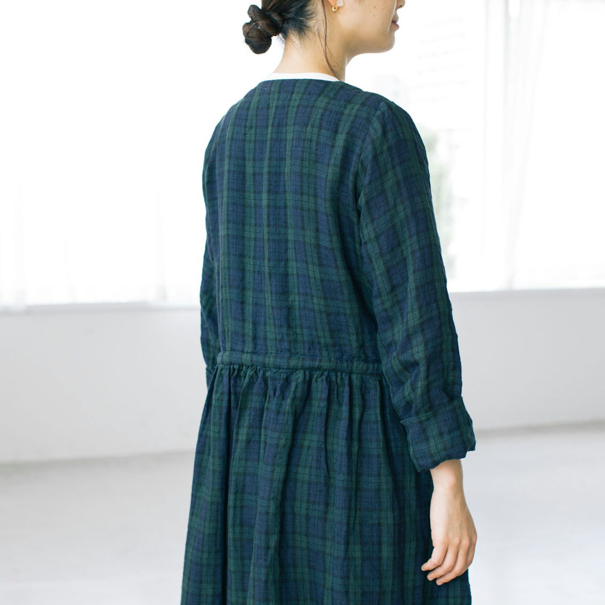 30%OFF】【当店別注】fog linen work / 秋チェックのリネン 30%OFF】【当店別注】fog linen work / 秋チェックのリネン