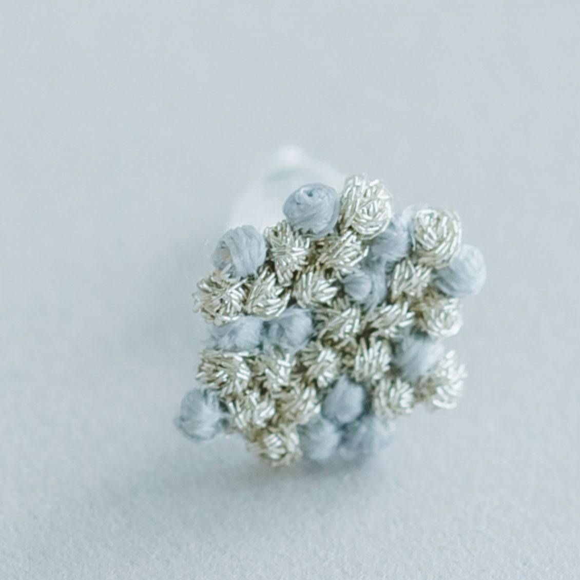 ピアス（シルバー×グレー）