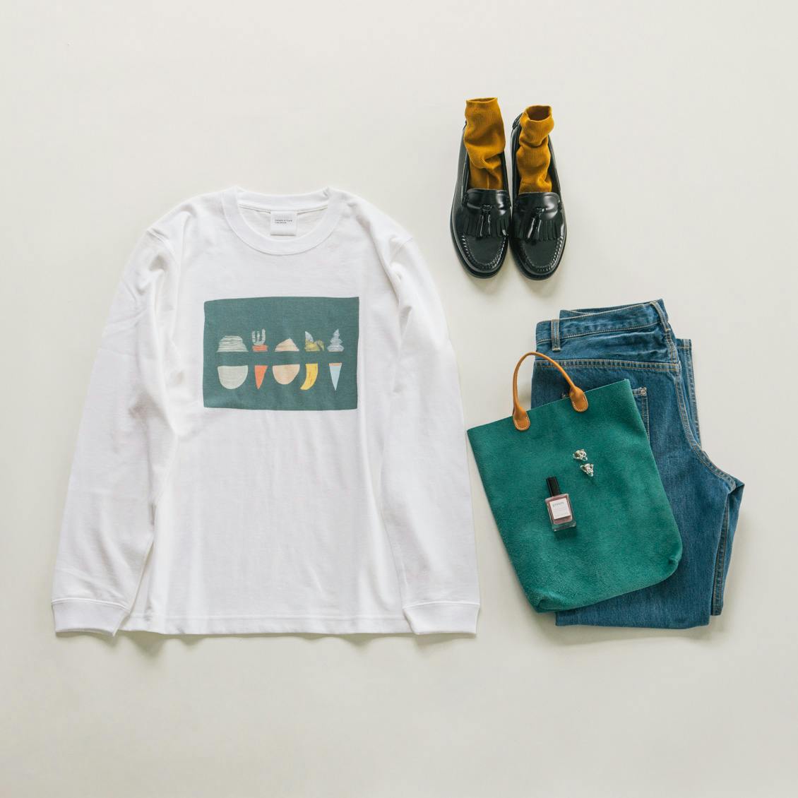 数量限定】『ひとりごとエプロン』ロングTシャツ - 北欧、暮らし 数量限定】『ひとりごとエプロン』ロングTシャツ - 北欧、暮らし