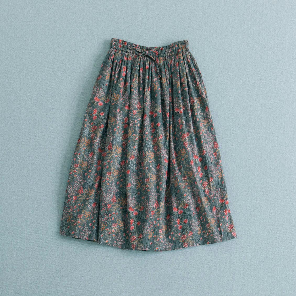 【取り扱い終了】【当店別注】SOIL / ギャザースカート（グレー）の商品写真