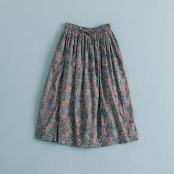 【当店別注】SOIL / ギャザースカート（グレー）の商品写真