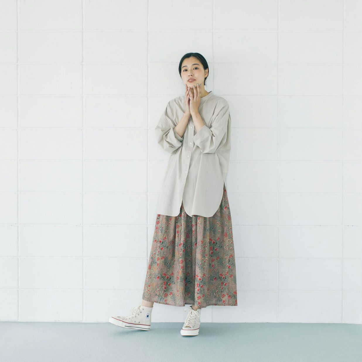 当店別注】SOIL / ギャザースカート / 花柄 - 北欧、暮らしの道具店 当店別注】SOIL / ギャザースカート / 花柄 - 北欧、暮らしの道具店