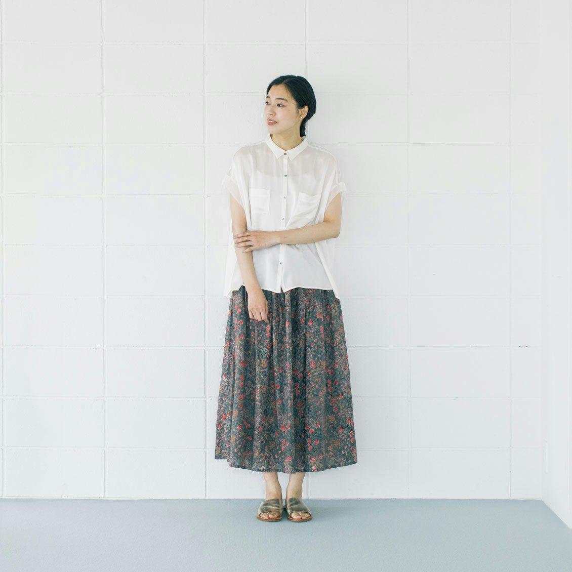 当店別注】SOIL / ギャザースカート / 花柄 - 北欧、暮らしの道具店 当店別注】SOIL / ギャザースカート / 花柄 - 北欧、暮らしの道具店