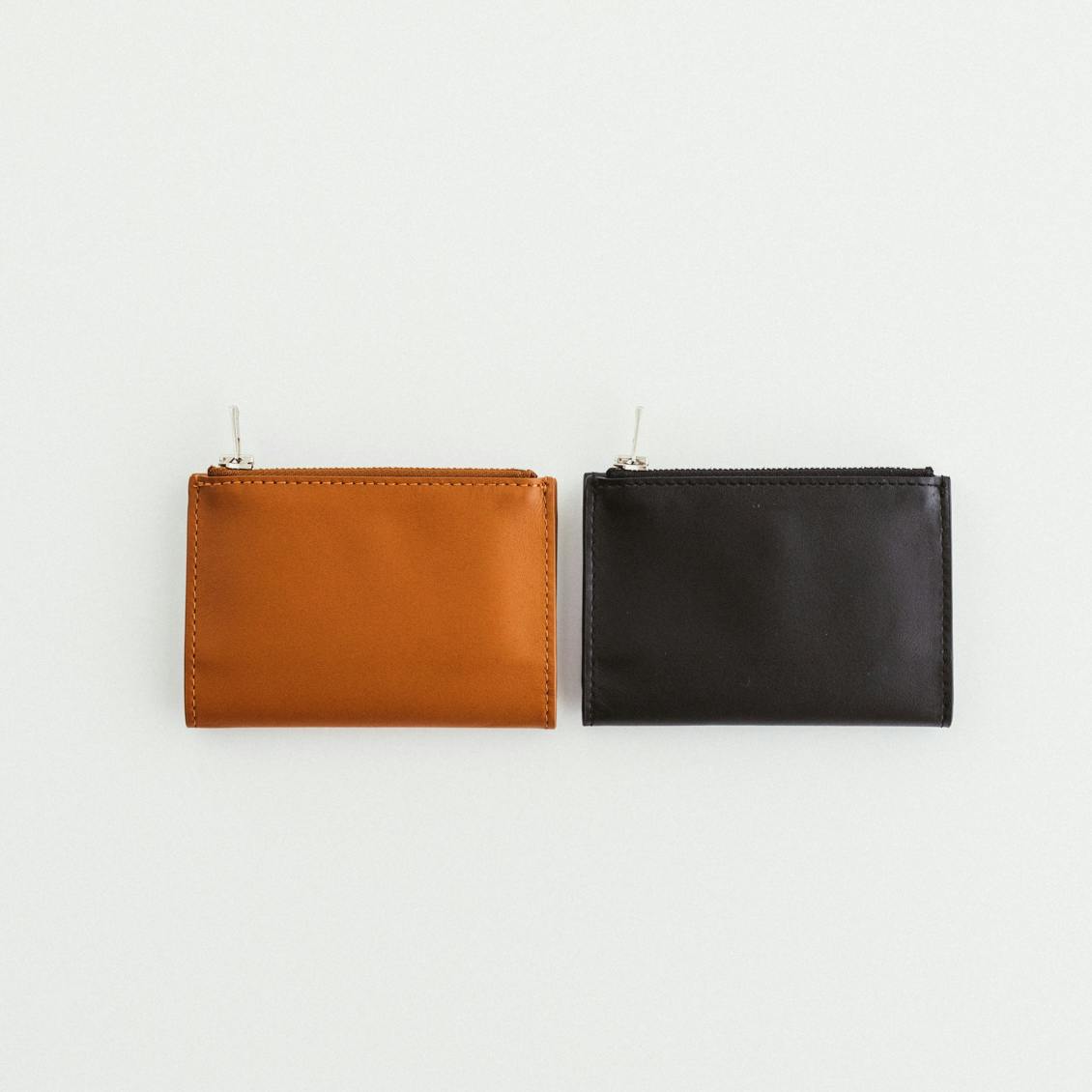 NORMALLY / 二つ折りコンパクト財布 / ブラック・ブラウン - 北欧