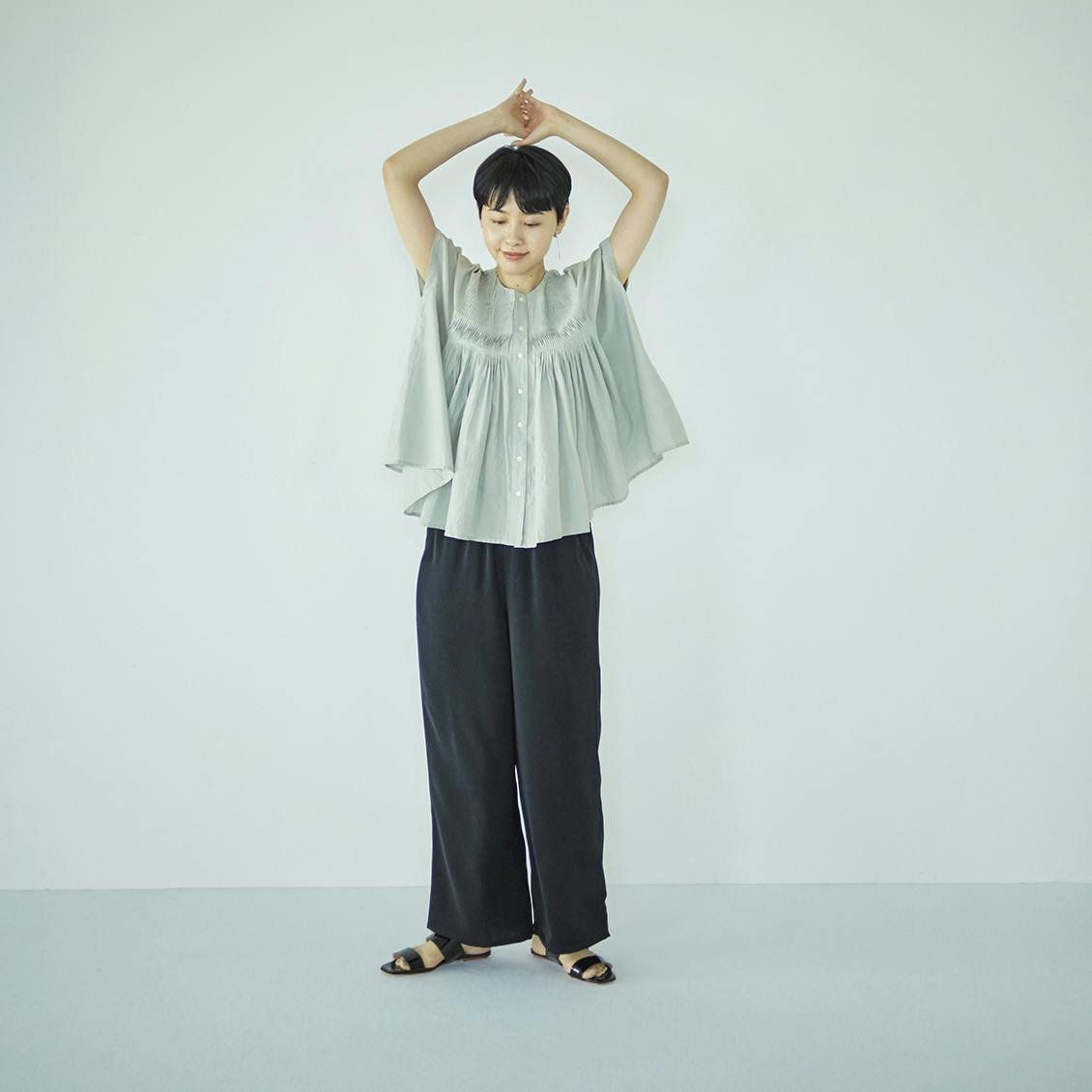 mizuiro ind ピンタックパフスリーブシャツ｜ MARcourt ONLINE