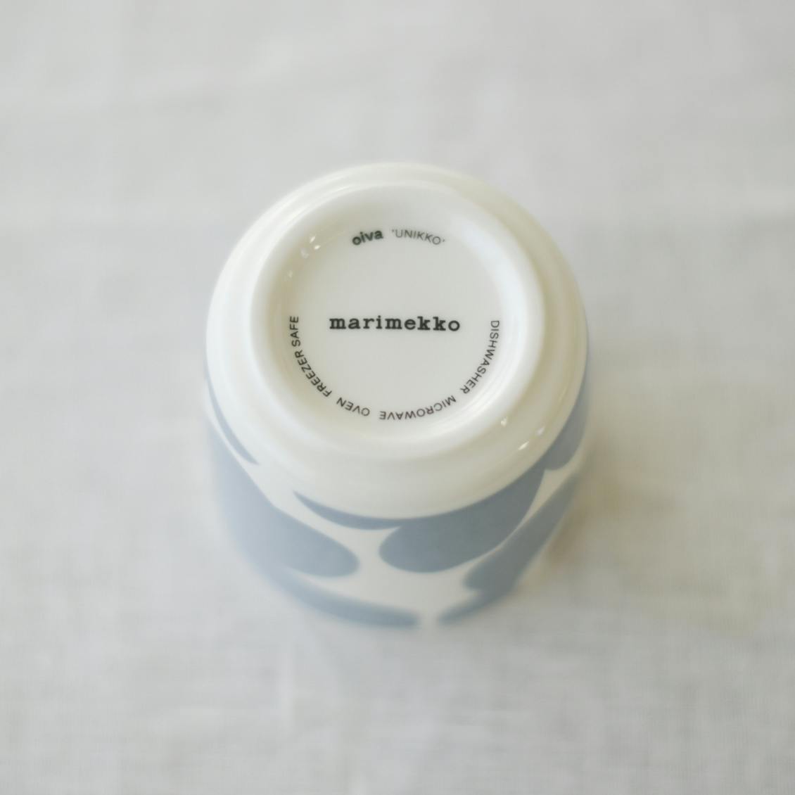 marimekko - 美品 marimekko マリメッコ ウニッコ ブルーグレー×ホワイト 2021秋冬限定 ラテマグ 2点 ペア コーヒーカップ 北欧 フィンランド SU11858Q1 marimekko 美品 マリメッコ ウニッコ ブルーグレー×ホワイト