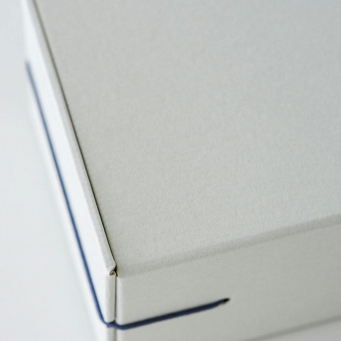 引き出し型のスリムなデスク収納ボックス / Mサイズ（イエロー・ブルー 