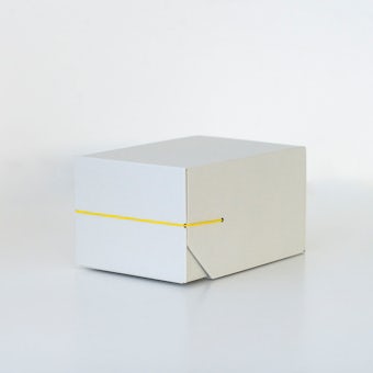 引き出し型のスリムなデスク収納ボックス / Mサイズ / イエローの商品写真