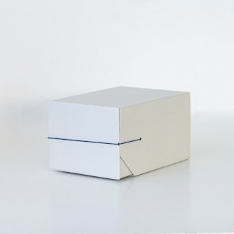引き出し型のスリムなデスク収納ボックス / Mサイズ / ブルーの商品写真
