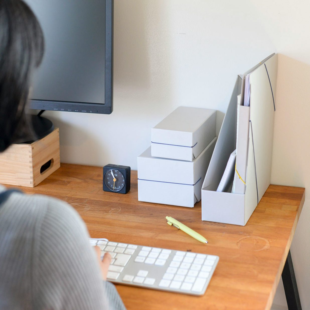 引き出し型のスリムなデスク収納ボックス Sサイズ イエロー ブルー 北欧 暮らしの道具店 引き出し型のスリムなデスク収納ボックス Sサイズ イエロー ブルー 北欧 暮らしの道具店