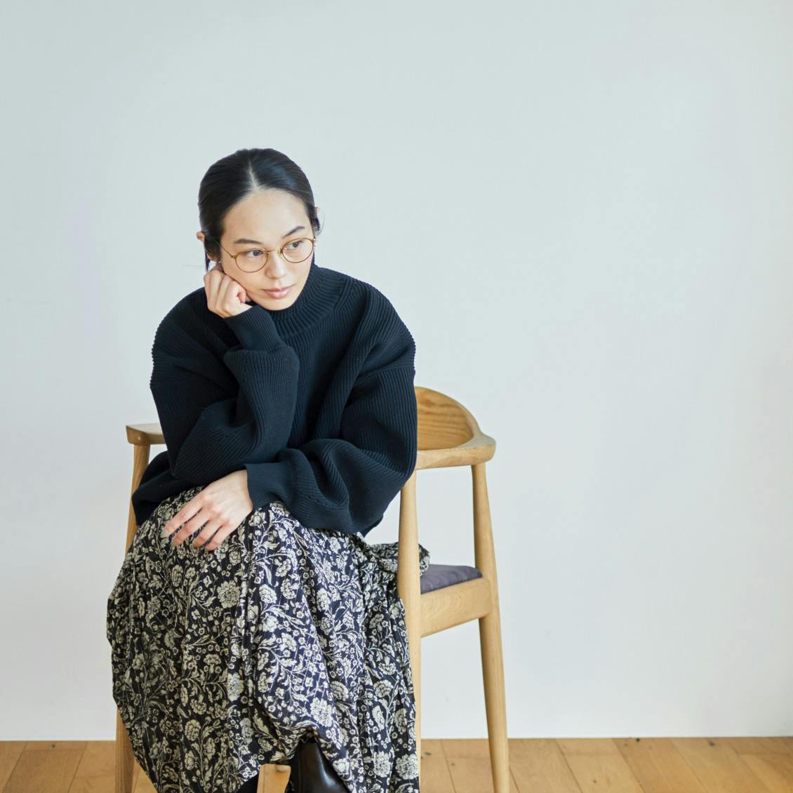 ソワ 北欧暮らしの道具展　花柄コットンスカート　リバティ 新商品】上品にきらめく、Soi-eの花柄スカートが新登場です