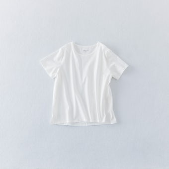 【今季終了】素肌も心もよろこぶTシャツ / Uネック（オフホワイト）の商品写真