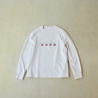 【取り扱い終了】「ひとりごとエプロン」ロングTシャツ / トマト缶の商品写真