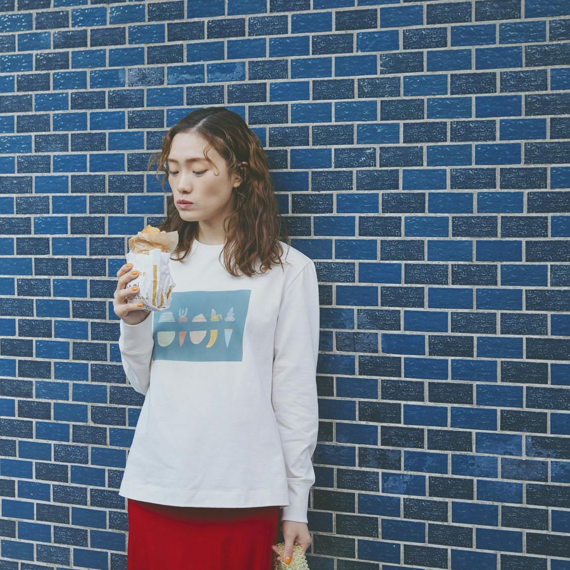 ひとりごとエプロン」ロングTシャツ - 北欧、暮らしの道具店