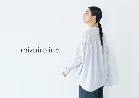 mizuiro ind / ミズイロインド / バックギャザーワイドシャツの画像