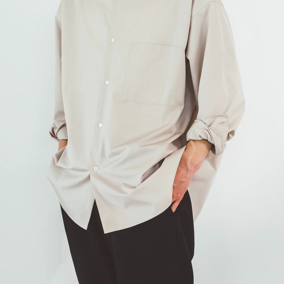 Normally バンドカラーシャツ ユニセックス3サイズ 北欧 暮らしの道具店 Normally バンドカラーシャツ ユニセックス3サイズ 北欧 暮らしの道具店