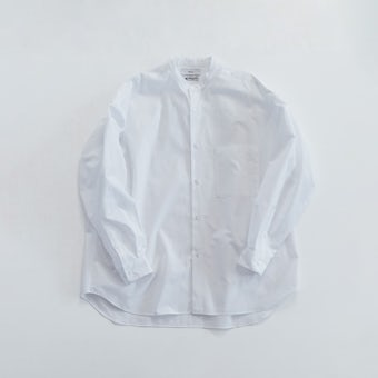 【今季終了】NORMALLY / バンドカラーシャツ / ホワイト / 0の商品写真