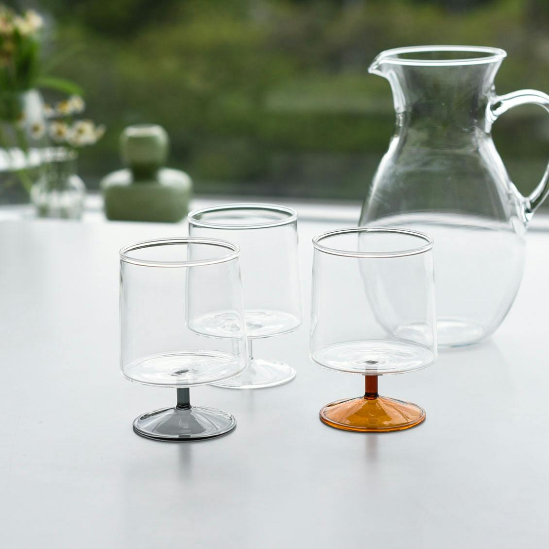 ゴブレット グラス 鉢 ガラス 八角 脚付き グリーン 5個 レトロ ビンテージ 楽天市場】グラス 脚付き ガラス 240ml グリーン ワイングラス