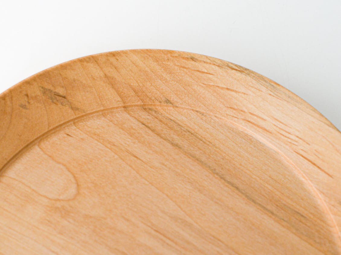ぴったり重なる、洗える木のプレート（21cm）/KURASHI&Trips 