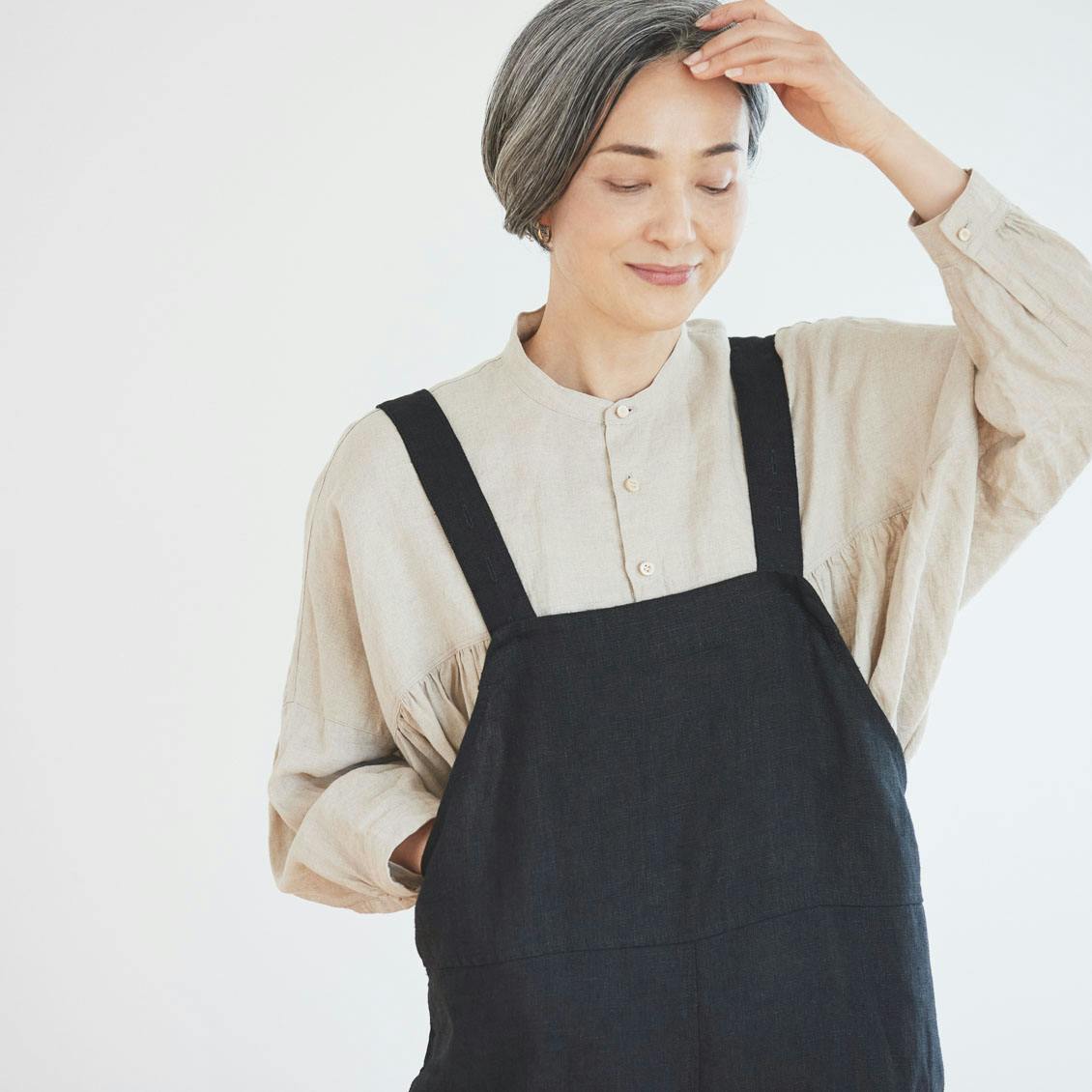 当店別注】fog linen work / リネンサロペット（サイズ1