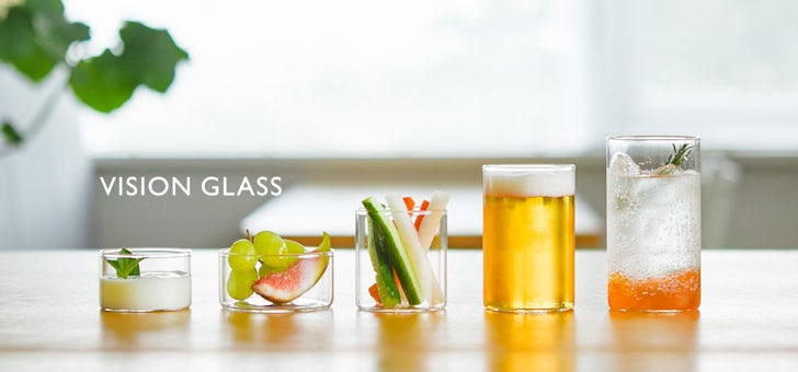 使い勝手抜群な「VISION GLASS」のガラスの器が新登場！