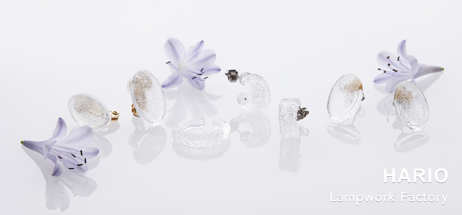 ハリオランプワークファクトリー グレー 別注「HARIO Lampwork Factory バブル グレー」 | DELFONICS