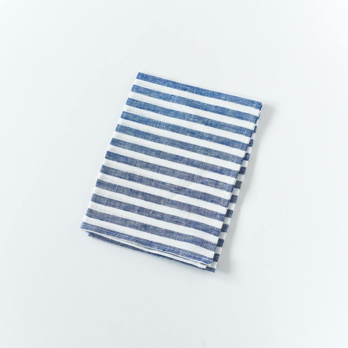 fog linen work / キッチンクロス / ブルーホワイトストライプの商品写真
