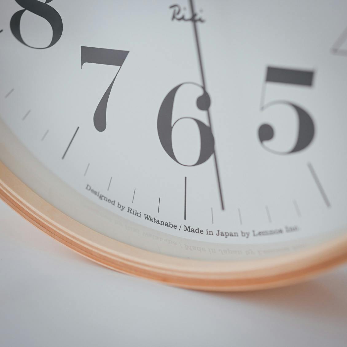 Lemnos / レムノス / RIKI CLOCK / 電波時計 / 25cm(太字・細字 Lemnos / レムノス / RIKI CLOCK / 電波時計 / 25cm(太字・細字