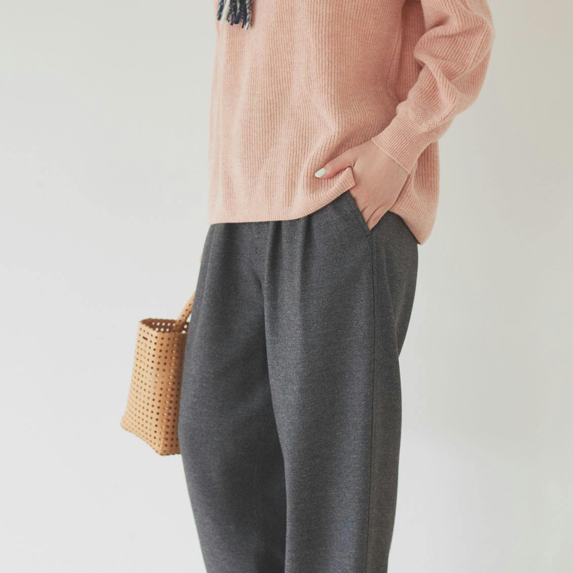 「北欧、暮らしの道具店」　きちんとしながらリラックスパンツ Ｓサイズ 北欧、暮らしの道具店」 きちんとしながらリラックスパンツ S