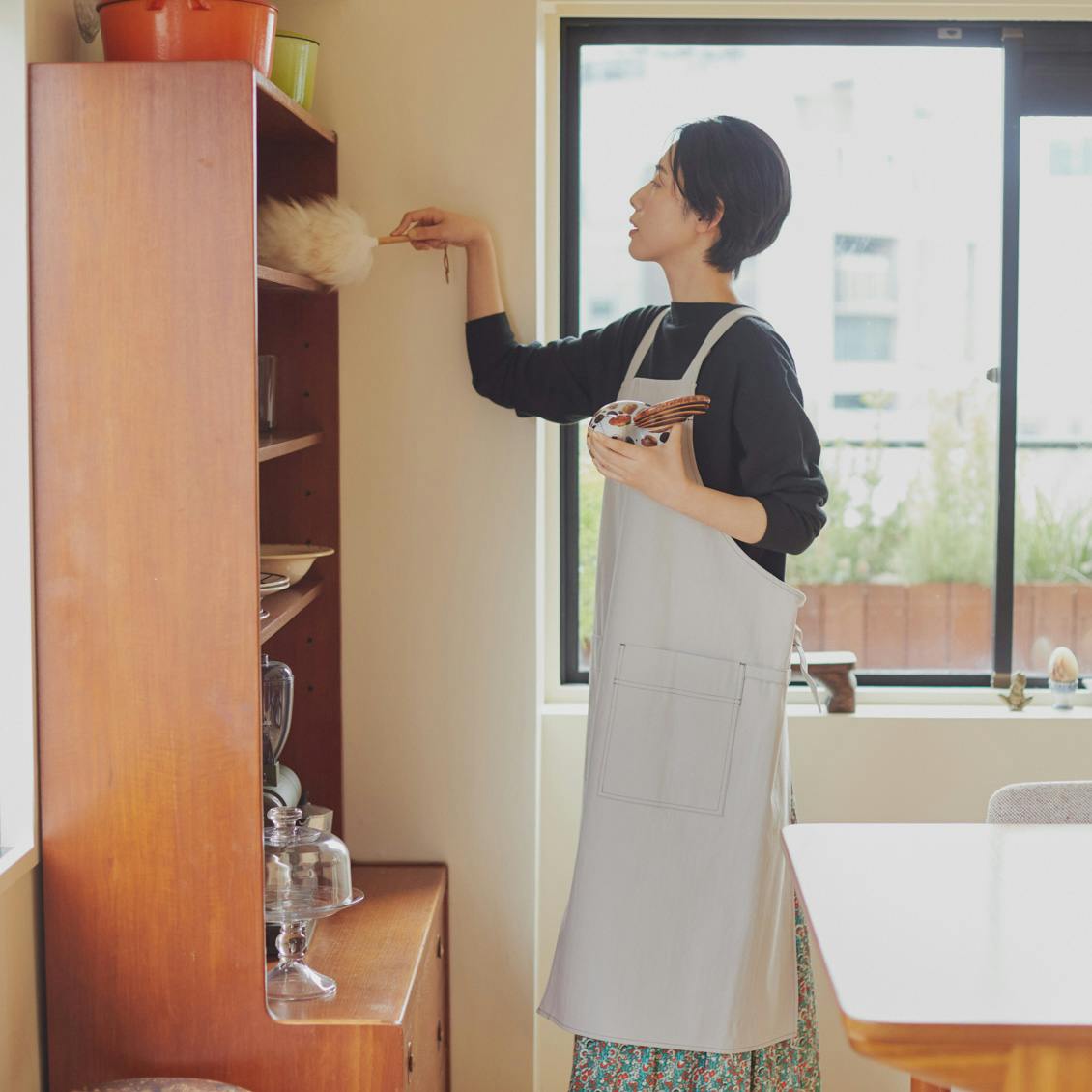 サッとかぶれる、コットン素材の働きものエプロン(ユニセックス サッとかぶれる、コットン素材の働きものエプロン(ユニセックス