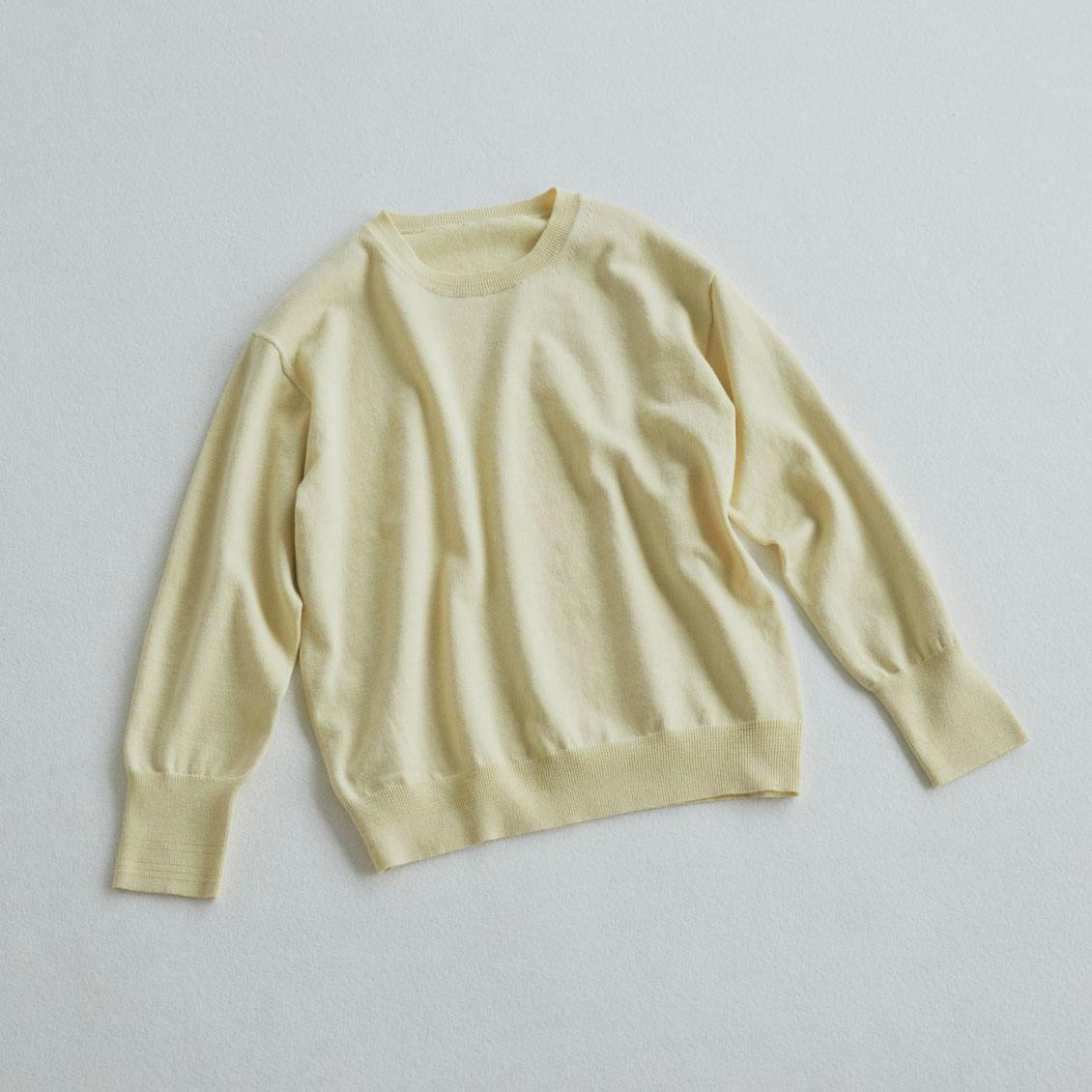 今日はなに色？どのサイズ？」ウールカシミヤのベーシックニット - 北欧、暮らしの道具店