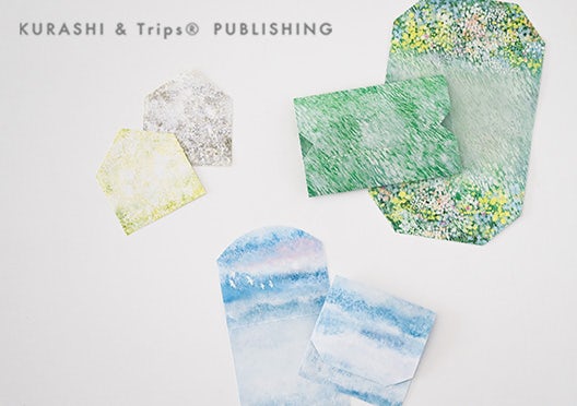 KURASHI&Trips PUBLISHING / 「やさしい景色を贈る」3つの絵柄の一筆箋セットの画像