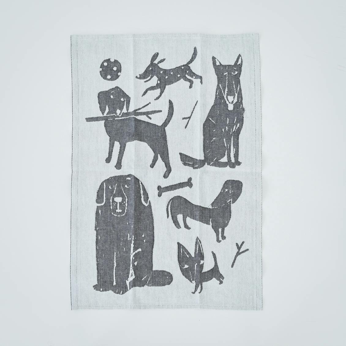 LAPUAN KANKURIT/ラプアン カンクリ/キッチンタオル/イヌ（ブラック）の商品写真