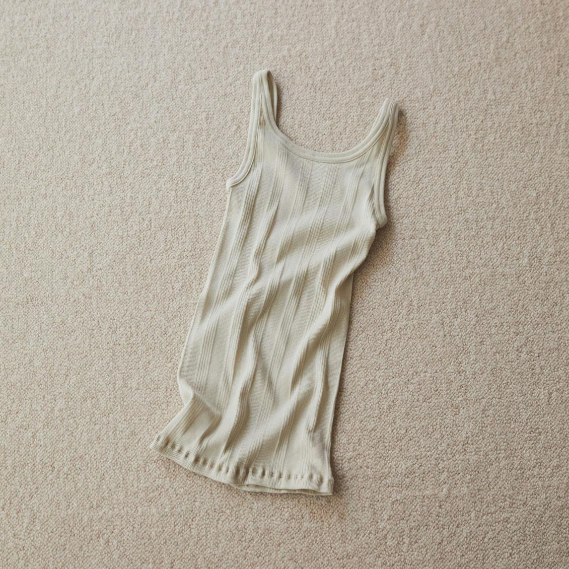 【今季終了】毎日着たい軽やかコットンのキャミタンクトップ / エクリュの商品写真